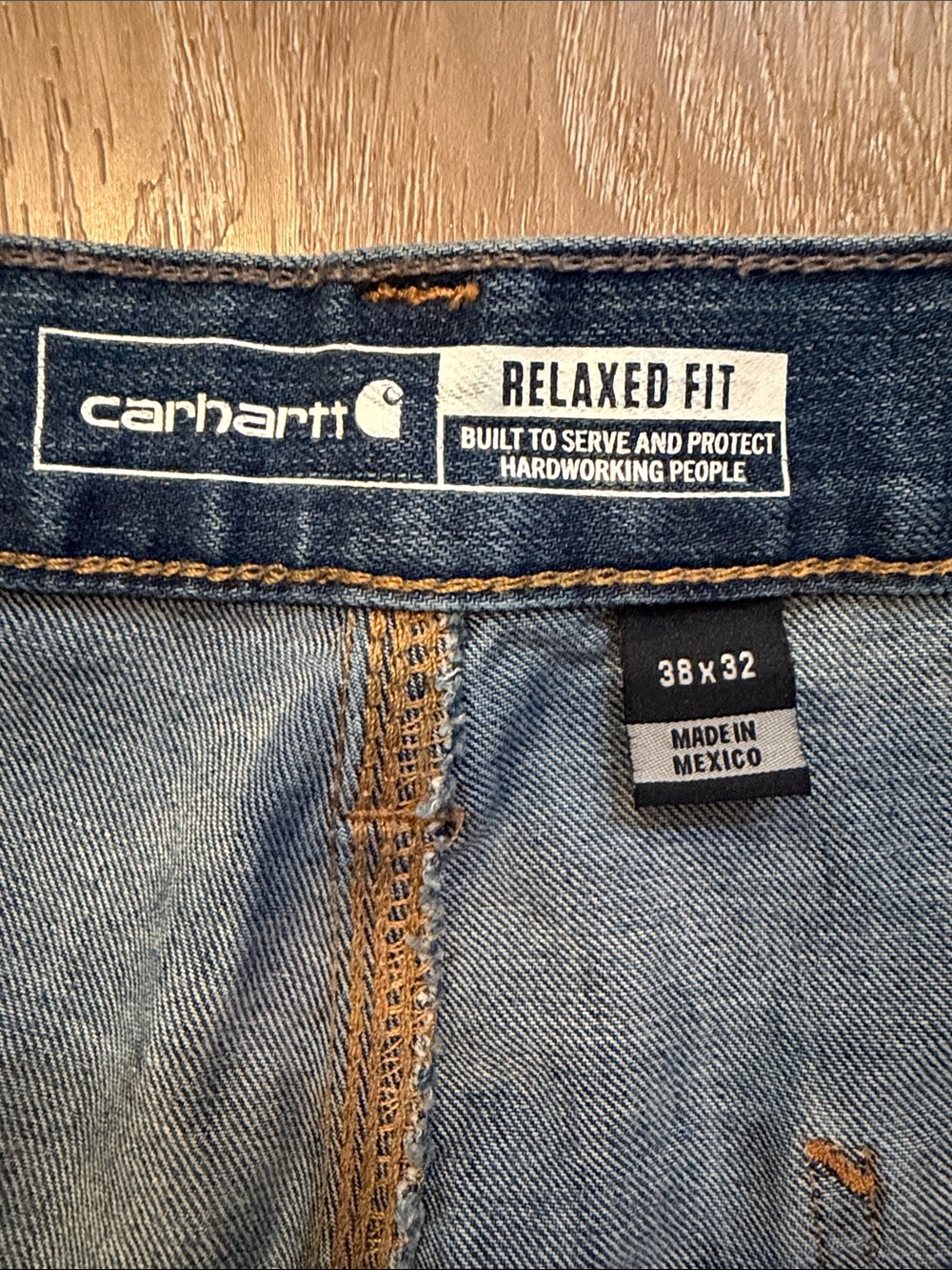 CARHARTT Men's Rugged Flex Relaxed Fit Utility Jean 38x32 - Picture 3 of 12
